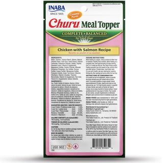 Inaba Churu Meal Topper Chicken with Salmon Recipe Dog Food