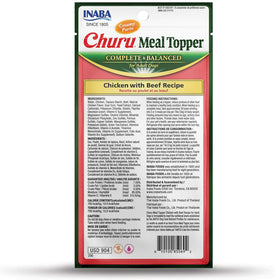 Inaba Churu Meal Topper Chicken with Beef Recipe Dog Food