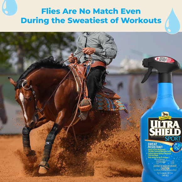 Absorbine Ultrashield Sport Sweat Resistant Insecticide & Repellent for Horses