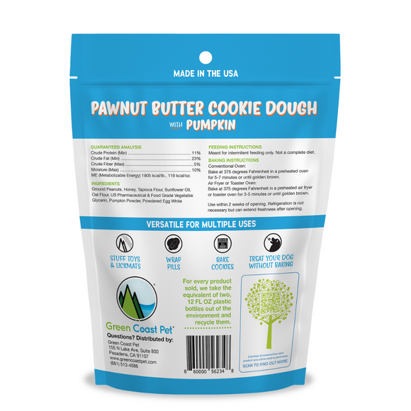 Green Coast Pet Pawnut Butter THE DOUGH - Cookie Dough Dog Treat