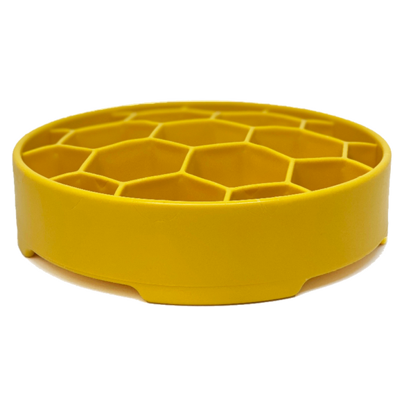 SodaPup Honeycomb Enrichment Slow Feeder eBowl for Dogs (8")