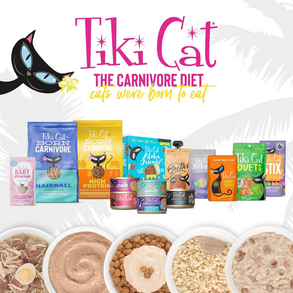 Tiki Cat Velvet Mousse Hairball Control Chicken & Tuna Recipe Wet Cat Food (2.8 oz x 12 pouches)