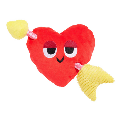 Bark Heart Throbert Heart-Shaped Plush Dog Toy