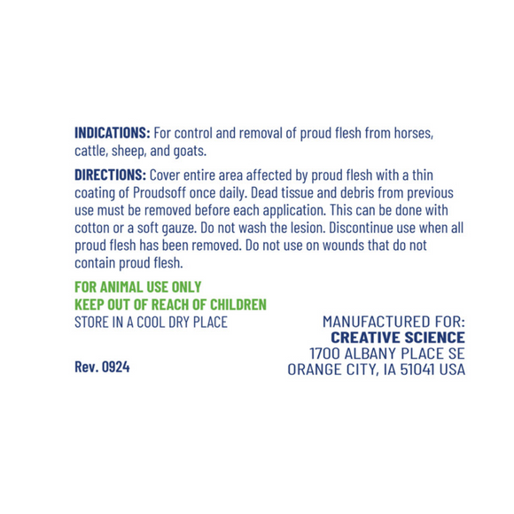 Veterinary Ointment for Removing Proud Flesh in Animals