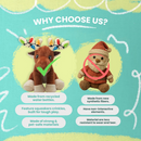 SnugArooz Marty Christmas Crinkle & Squeak Dog Toy-3