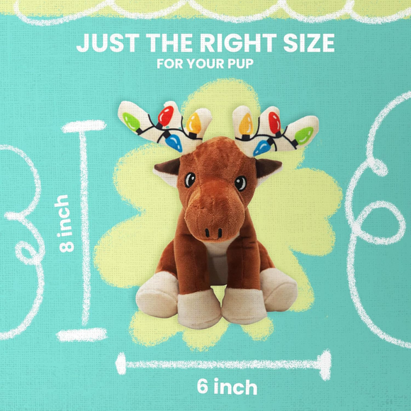 SnugArooz Marty Christmas Crinkle & Squeak Dog Toy