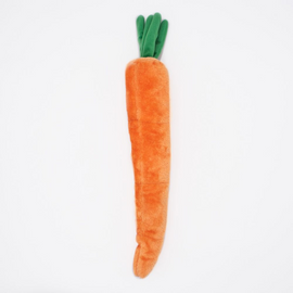 ZippyPaws Jigglerz Carrot Plush Dog Toy - 0