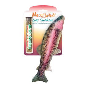 Meowijuana Refillable Get Smoked Fish Cat Toy with Refillable Catnip