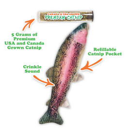 Meowijuana Refillable Get Smoked Fish Cat Toy with Refillable Catnip - Cat Toys 2