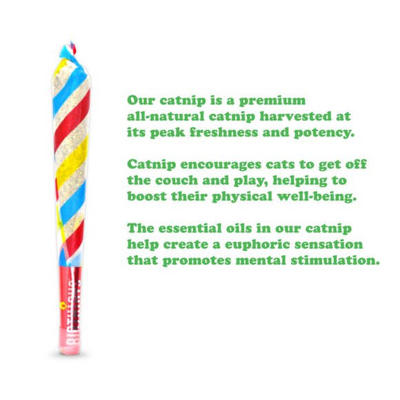 Meowijuana Birthjays Party-Size Catnip Joints with Organic Catnip