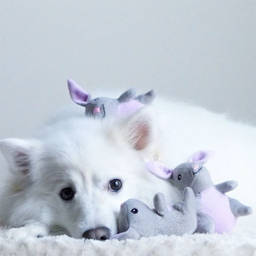 ZippyPaws Miniz 3 Pack Bunnies Dog Toy - 0