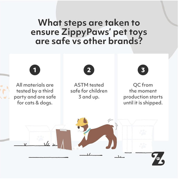 Zippy Paws NomNomz Ice Cream Plush Squeaky Toy For Dog
