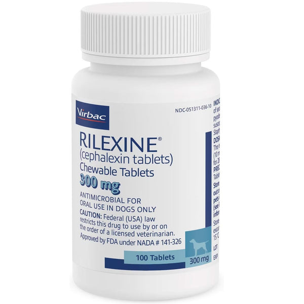 Rilexine (Cephalexin) Chewable Tablets for Dogs, 300mg