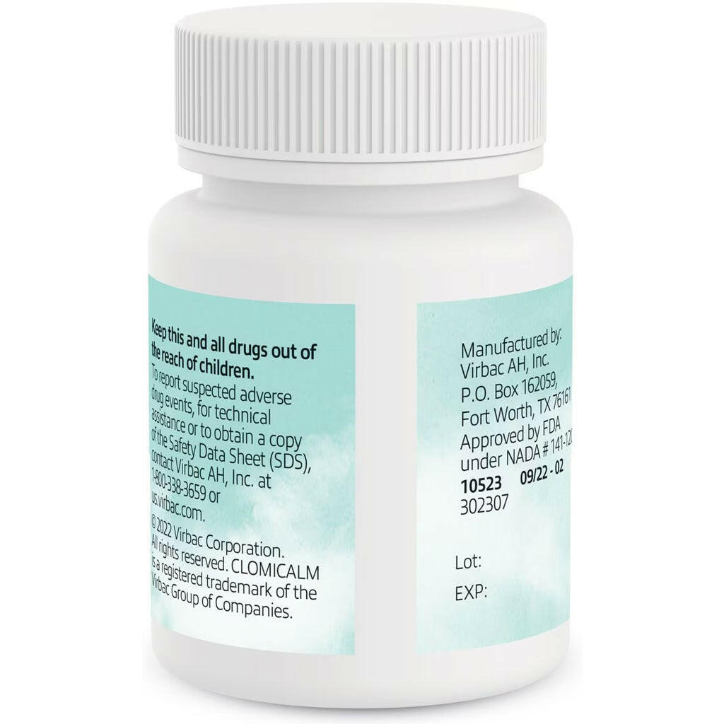 Clomicalm Tablets, 80mg side bottle