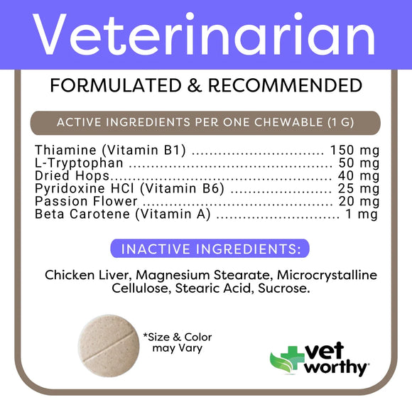 Vet Worthy Calming Soft Chews for Dogs (45 ct)