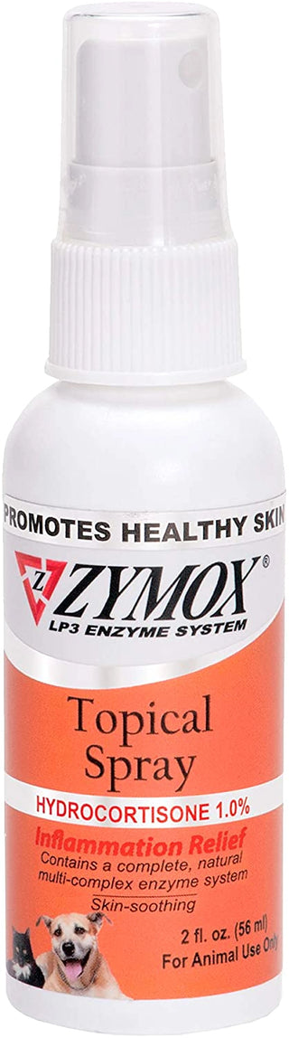 Veterinary topical spray by Zymox for pet skin conditions