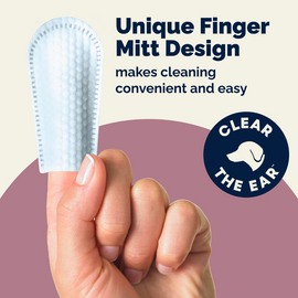 Oticbliss Ear Cleaning Finger Mitts make ear care easy by cleaning, drying, and deodorizing in one step.