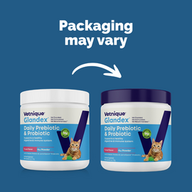 Glandex Daily Prebiotic & Probiotic Powder for Cats, Tuna Flavor, 4 oz - 0