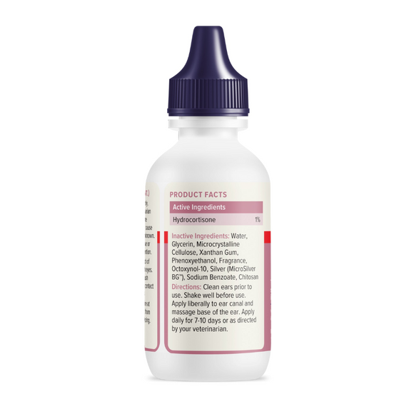 Oticbliss Advanced Vet Strength Medicated Ear Drops for Dogs & Cats, 1.8 oz