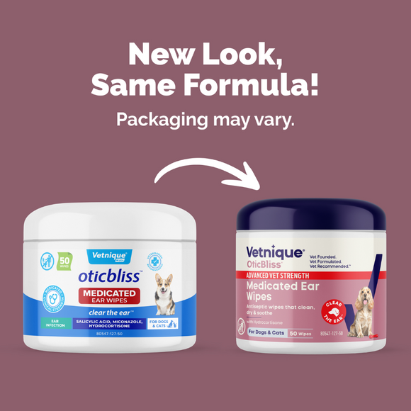 Oticbliss Advanced Ear Wipes for Cats & Dogs