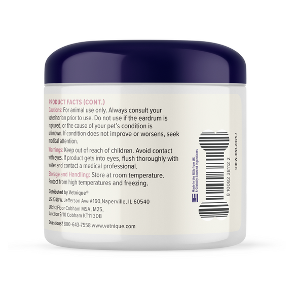 Oticbliss Advanced Vet Strength Medicated Ear Wipes for Cats & Dogs, 50 ct