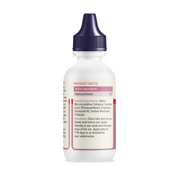 Oticbliss Advanced Vet Strength Allergy Ear Drops for Dogs and Cats, 1.8 oz