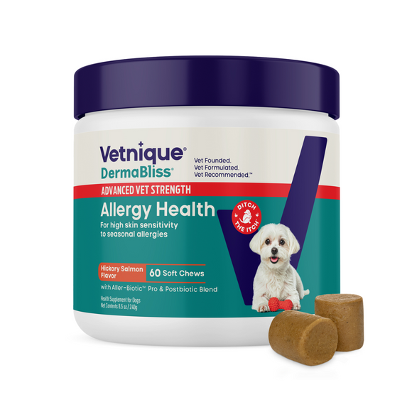 Dermabliss Advanced Vet Strength Seasonal Allergy Health Chews for Dogs