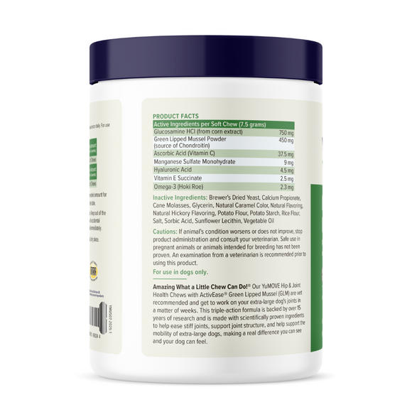 YuMOVE Hip & Joint Health Supplement For Dogs, 60 Soft Chews