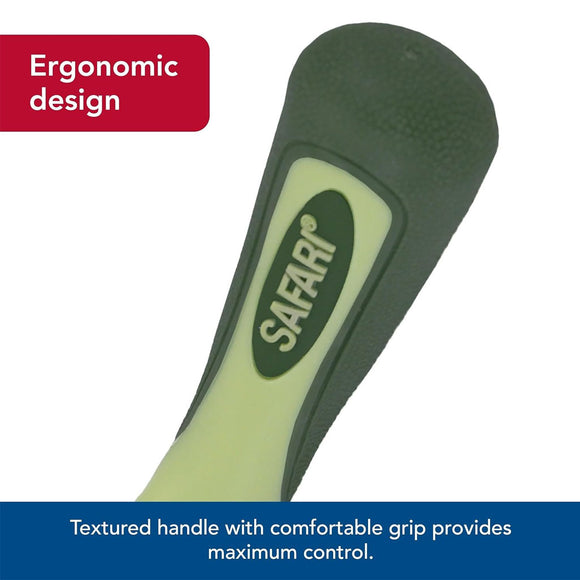 Textured handle with 'Safari' branding on a white background