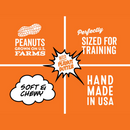 Polkadog Wonder Nuggets Soft & Chewy Bits Peanut Butter Flavor Training Treats for Dogs-9