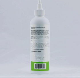 Bottle with label on the back 