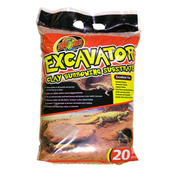 Bag of Zoo Med Excavator Clay Burrowing Substrate on a white background