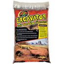 Bag of Zoo Med Excavator Clay Burrowing Substrate with lizard illustrations on a white background