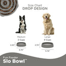 Outward Hound Fun Feeder Slo Bowl Slow Feeder Bowl Grey For Dog (Medium / Mini)