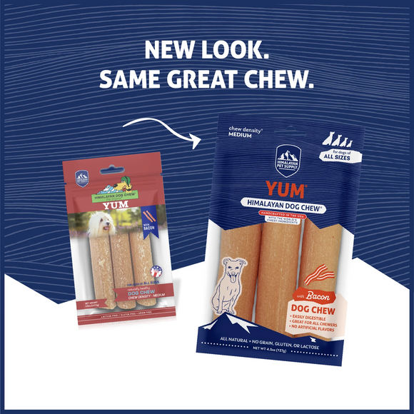 Himalayan Pet Supply yakyYUM with Bacon Dog Chews (4 ct)