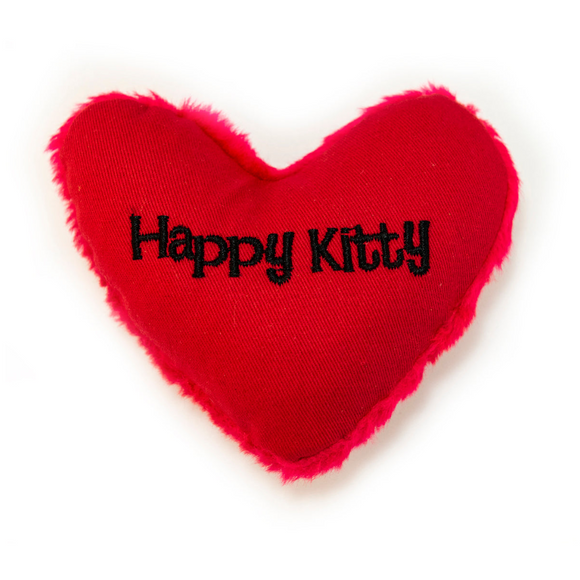 Yeowww! Hearrrt Attack "Happy Kitty" Catnip Cat Toy