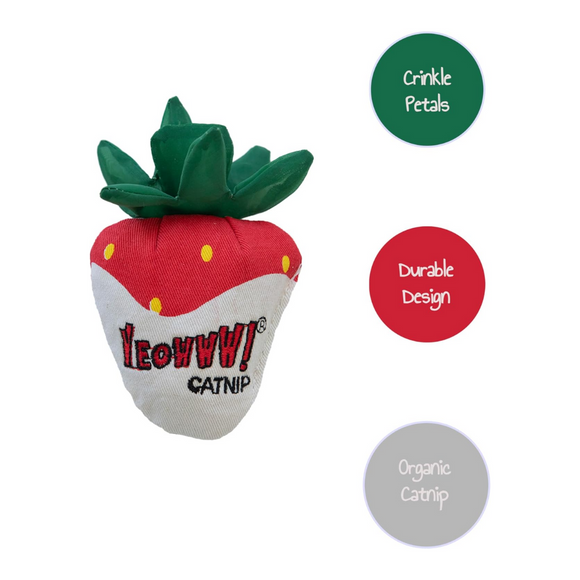Yeowww! Strawberries Catnip Cat Toy