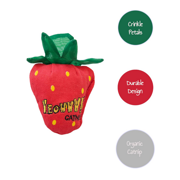 Yeowww! Strawberries Catnip Cat Toy