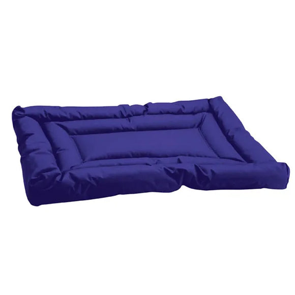 Blue pet bed on a white background