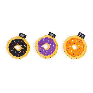 Zippyclaws Halloween Mini Donutz Toy For Cats- 3pk