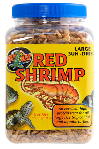 Zoo Med Sun-Dried Large Red Shrimp Reptile Food & Treat