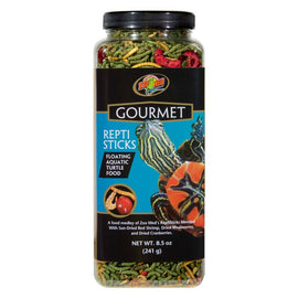 Zoo Med Gourmet Reptile Sticks container on a white background