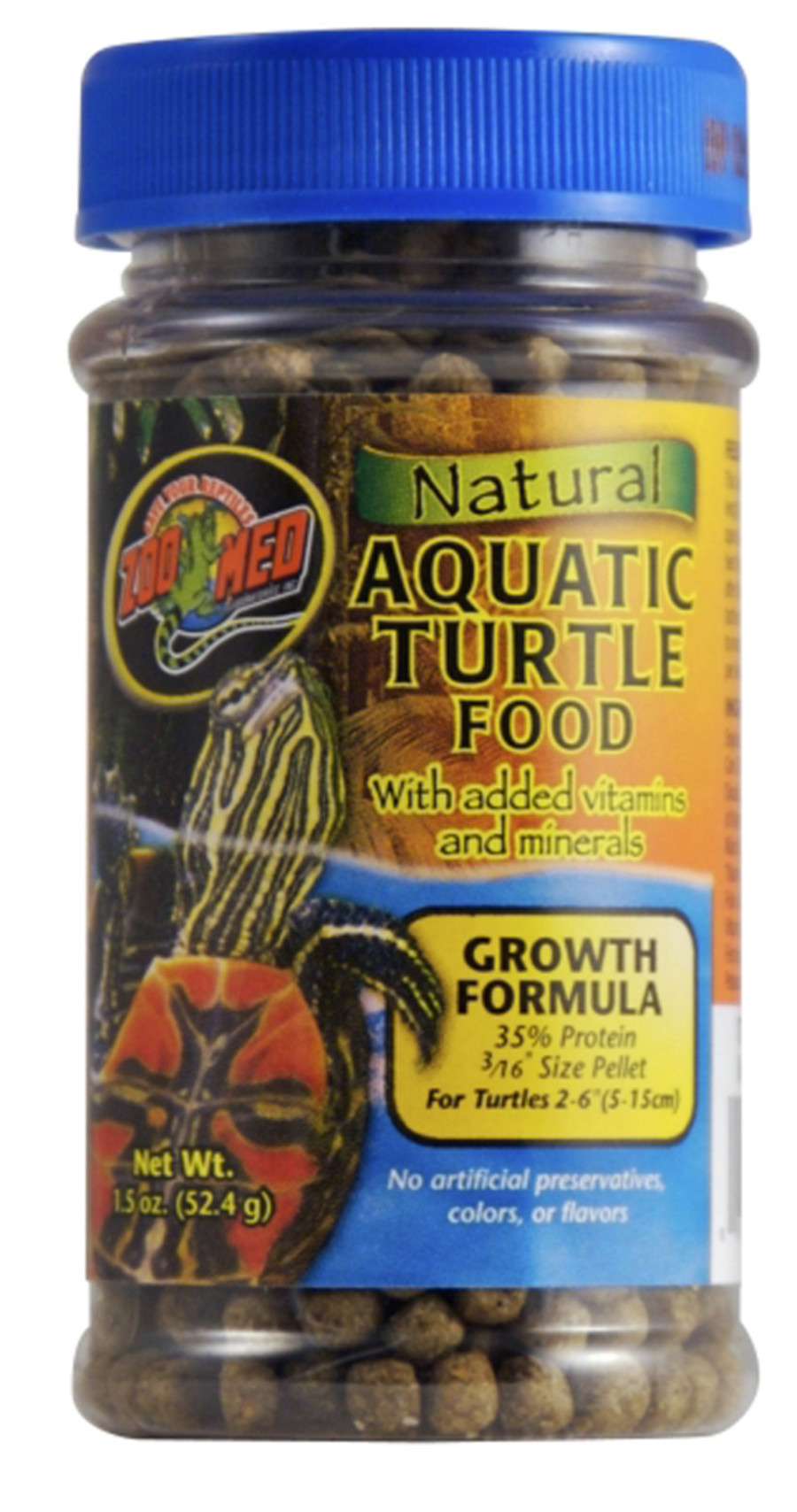 Zoo Med Natural Aquatic Turtle Food Growth Formula Dry Food