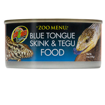 Zoo Med Blue Tongue Skink & Tegu Canned Wet Food, 6-oz