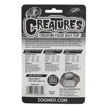 Zoo Med Creatures Food Jelly Cup, 3-pack - 0