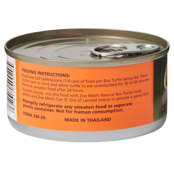 Zoo Med Box Turtle Canned Wet Food, 6-oz