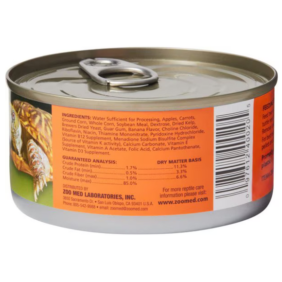 Zoo Med Box Turtle Canned Wet Food, 6-oz