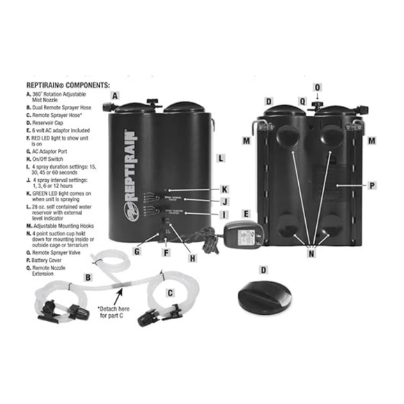 Zoo Med Repti Rain Automatic Misting Machine