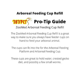 Zoo Med Arboreal Feeding Cup Refill White 12-count - Reptile & Amphibian Habitat Accessories 2