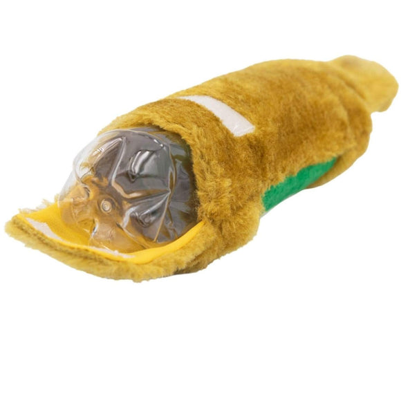 ZippyPaws Ipa Happy Hour Crusherz Plush Dog Toy, Medium